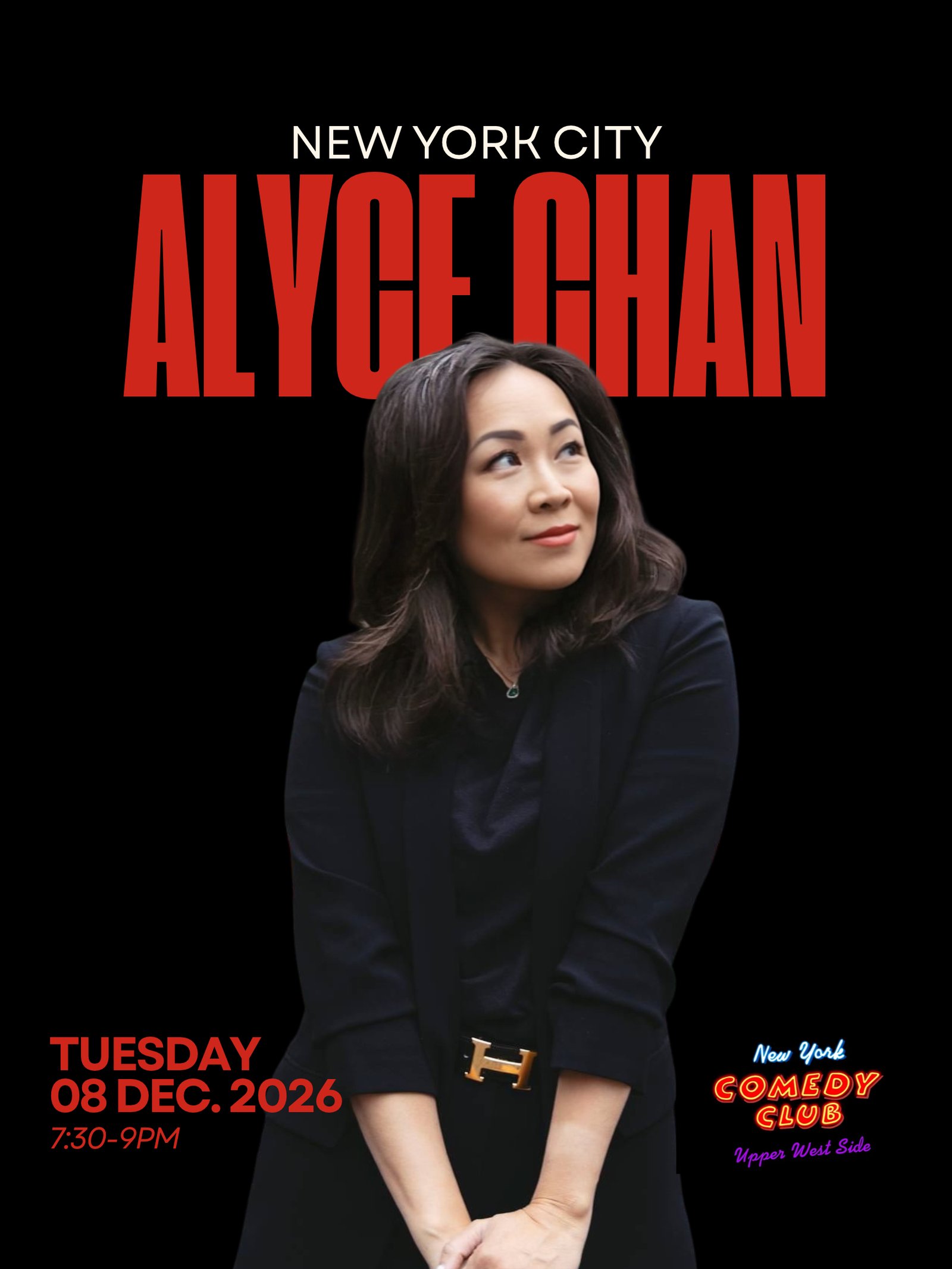 NYC comedy headliner Alyce Chan of MOMCOMNYC